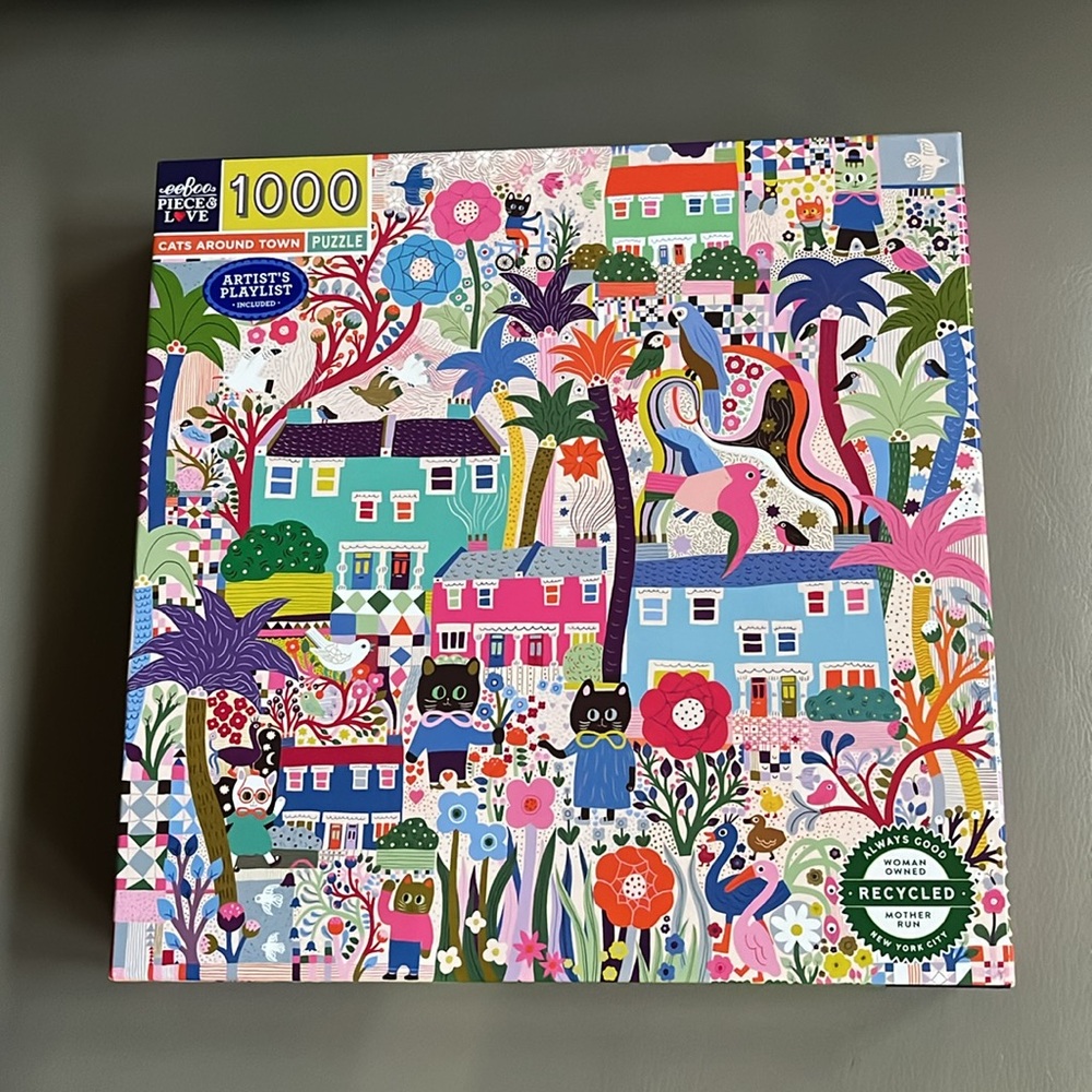 Cats Around Town 1,000 piece puzzle